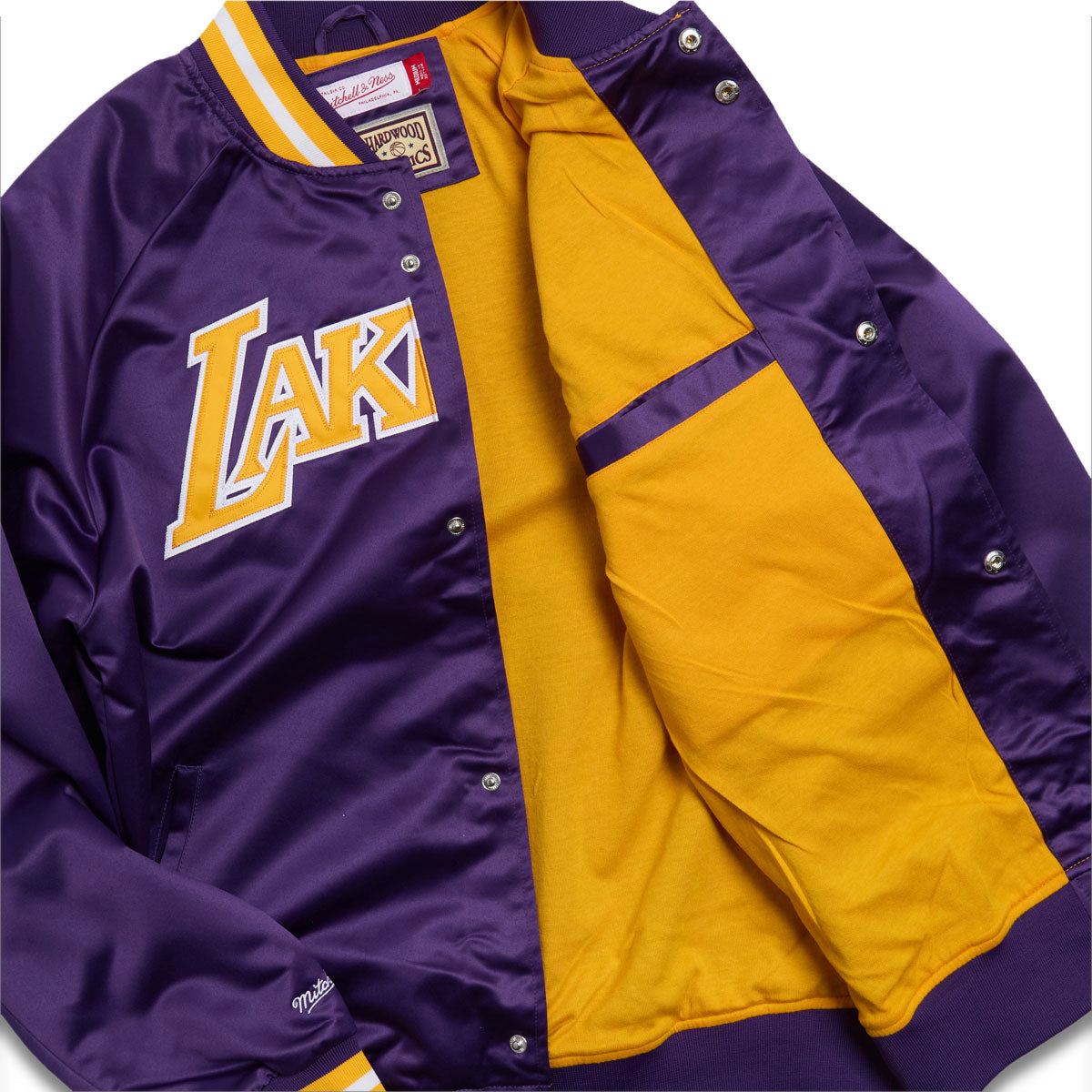 Mitchell & Ness x NBA Lakers Satin Jacket - Purple image 3