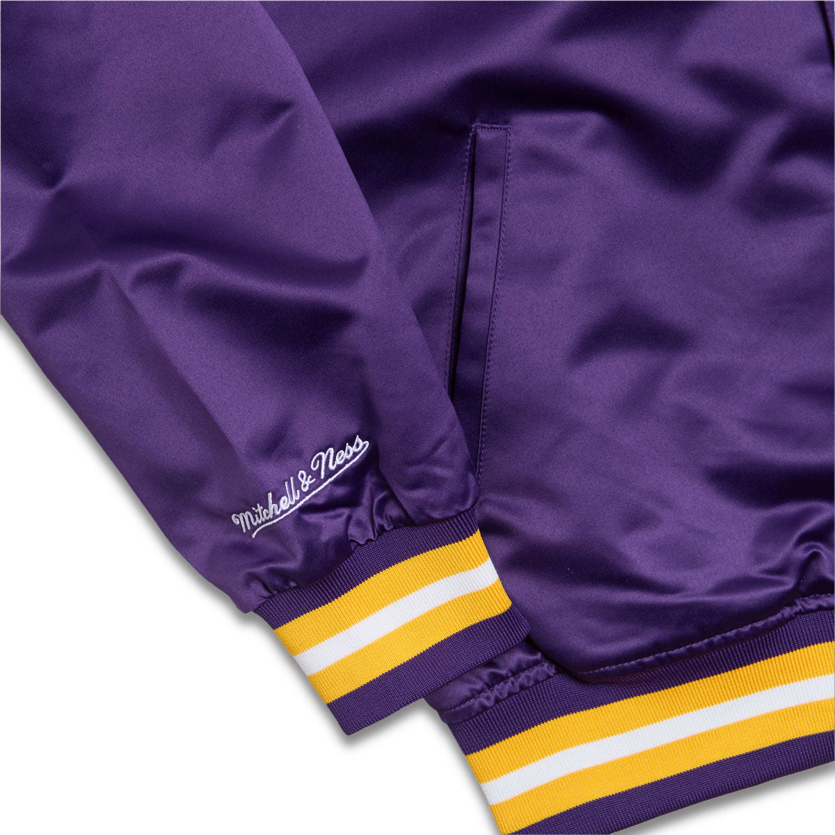 Mitchell & Ness x NBA Lakers Satin Jacket - Purple image 4