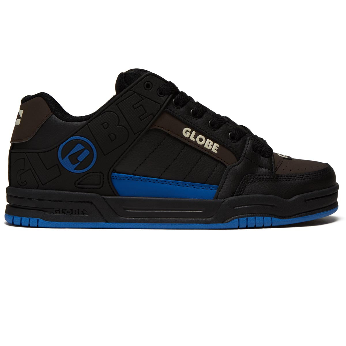 Globe Tilt Shoes - Black/Tan/Cobalt image 1