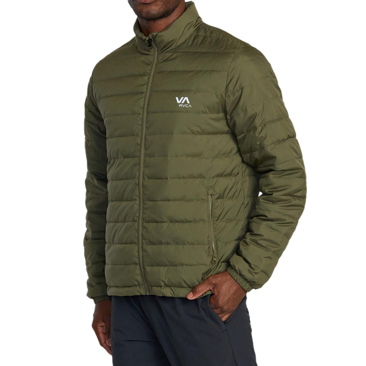 RVCA Packable Puffa Jacket - Army image 3