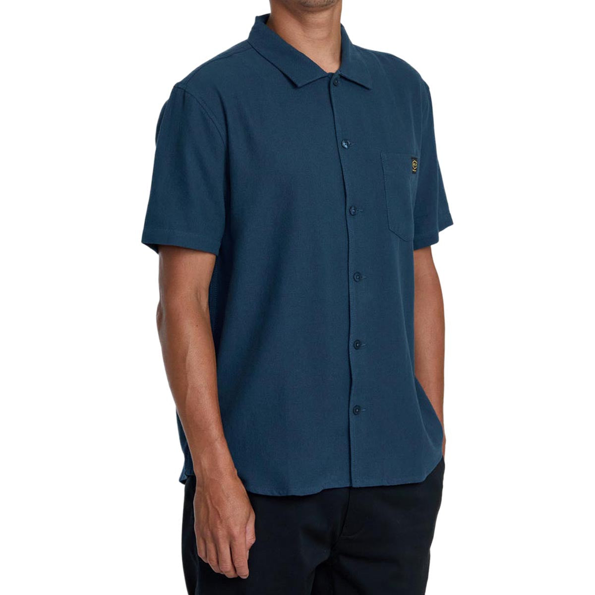 RVCA Day Shift Solid Shirt - Petrol Blue image 4