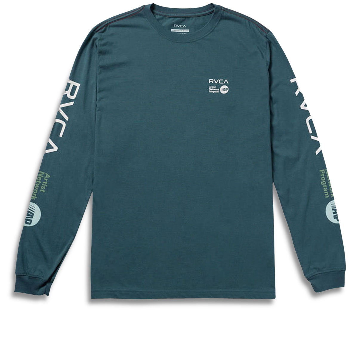 RVCA Anp Long Sleeve Long Sleeve T-Shirt - Duck Blue/White image 1