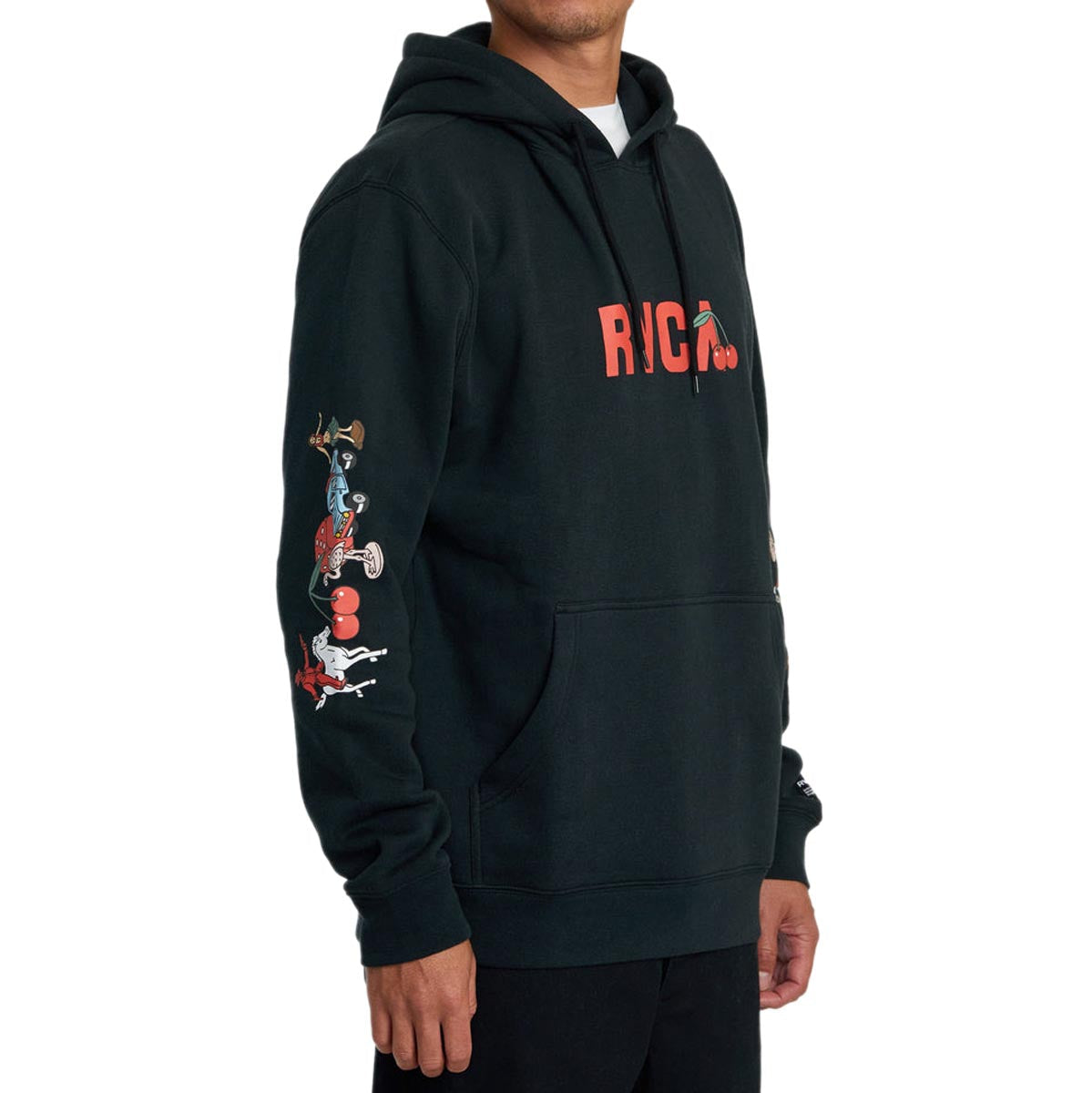 RVCA Luke Still Life Hoodie - Black image 3