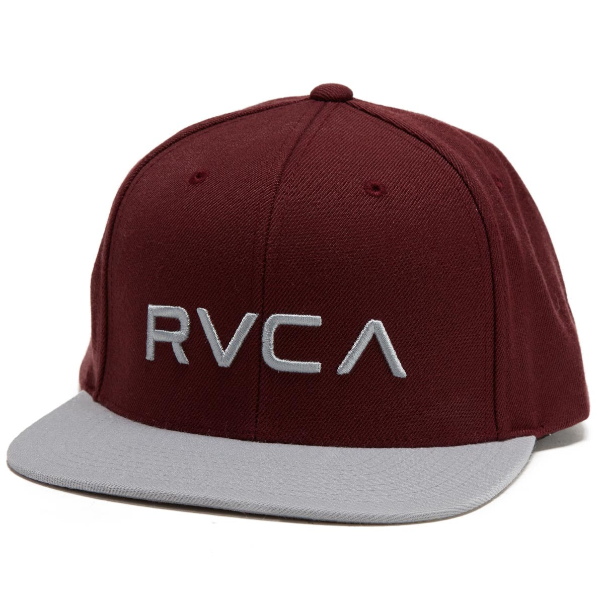 RVCA Twill Snapback II Hat - Wine image 1