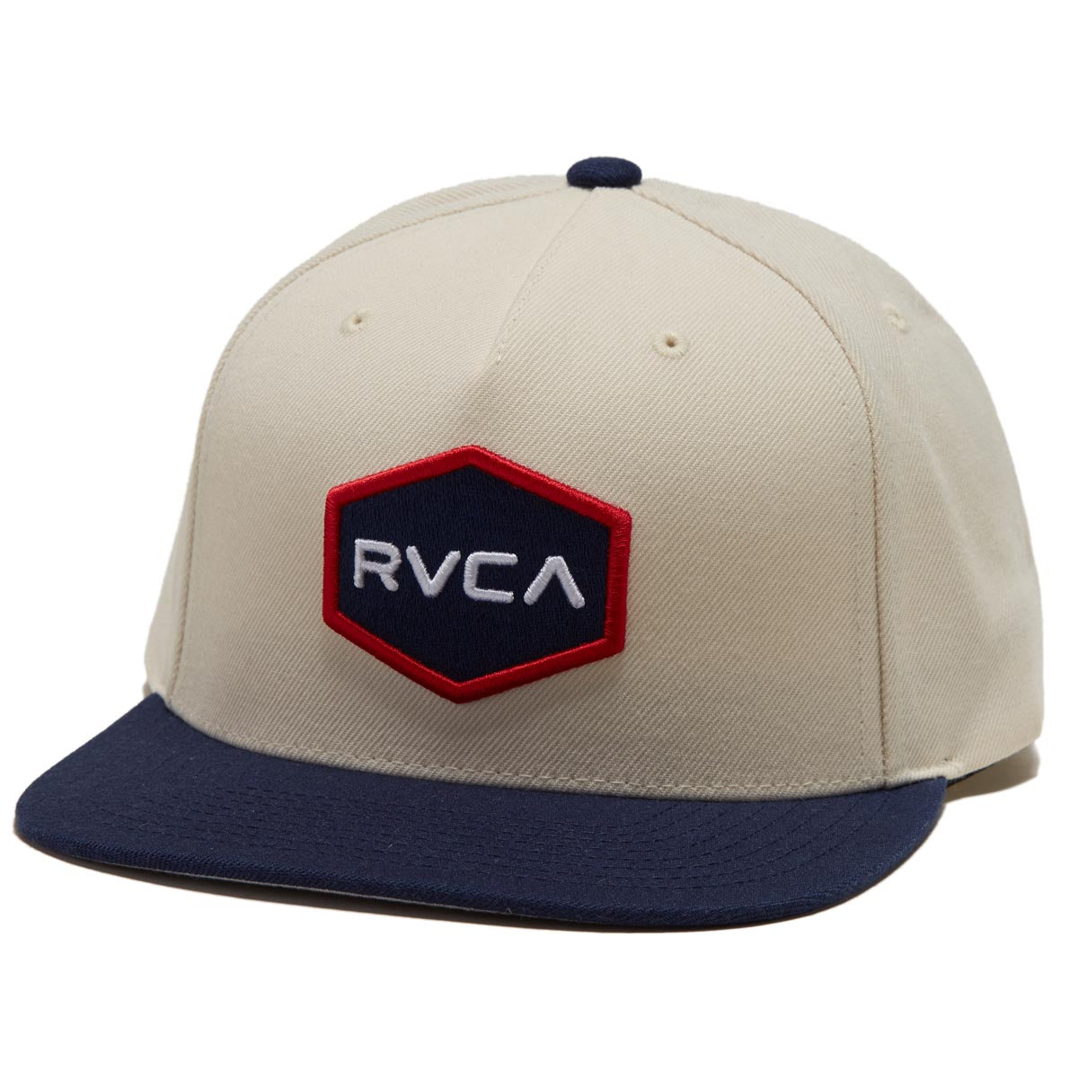 RVCA Commonwealth Snapback Hat - Navy White image 1