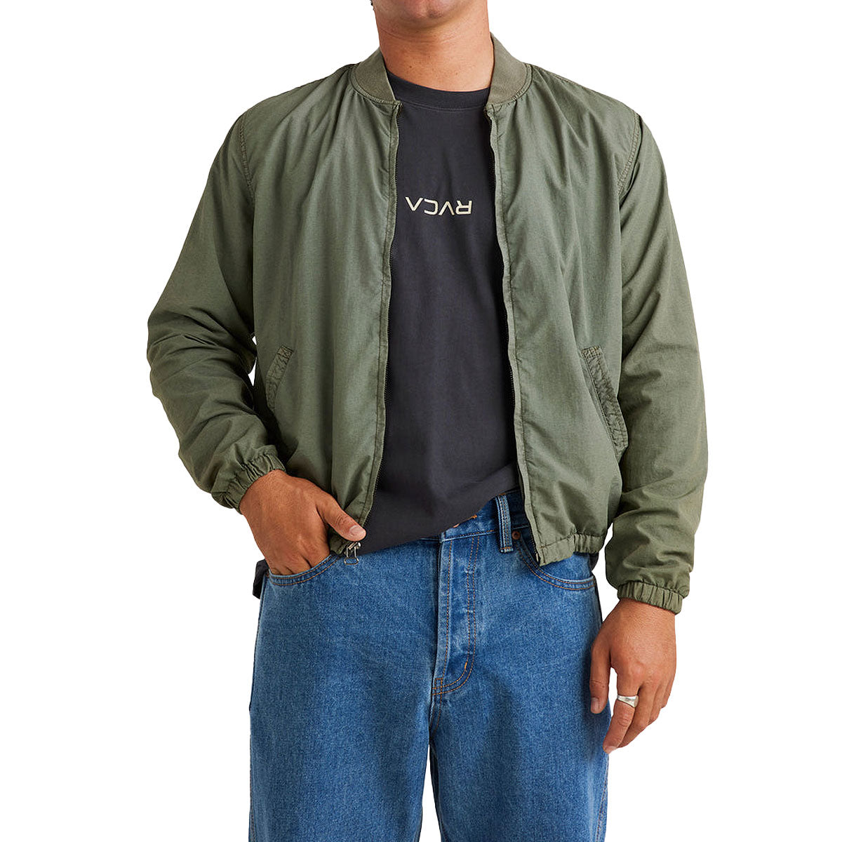 RVCA Vacancy Bomber Jacket - Sage Leaf image 1