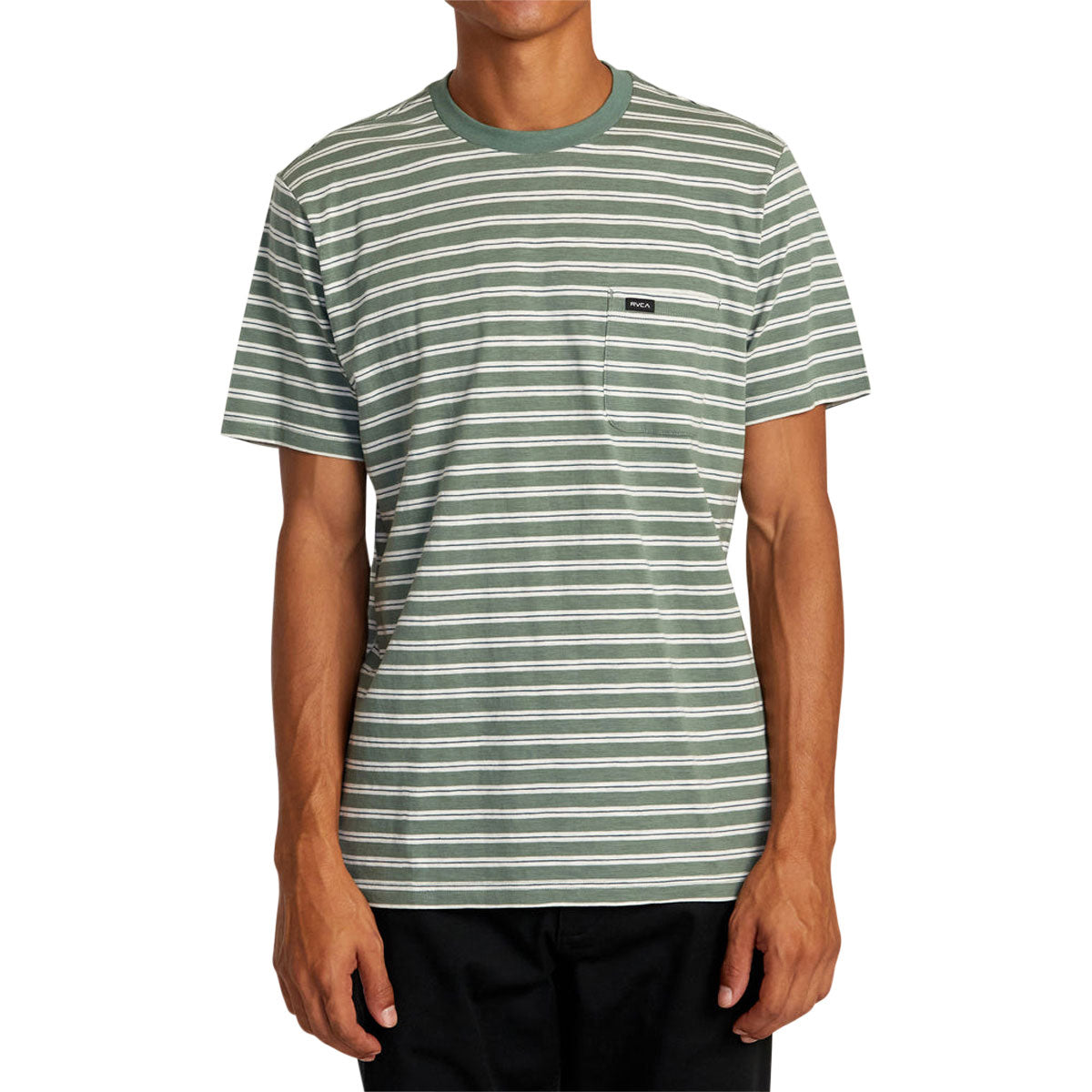 RVCA Magnolia Pocket T-Shirt - Jade Stripe image 1