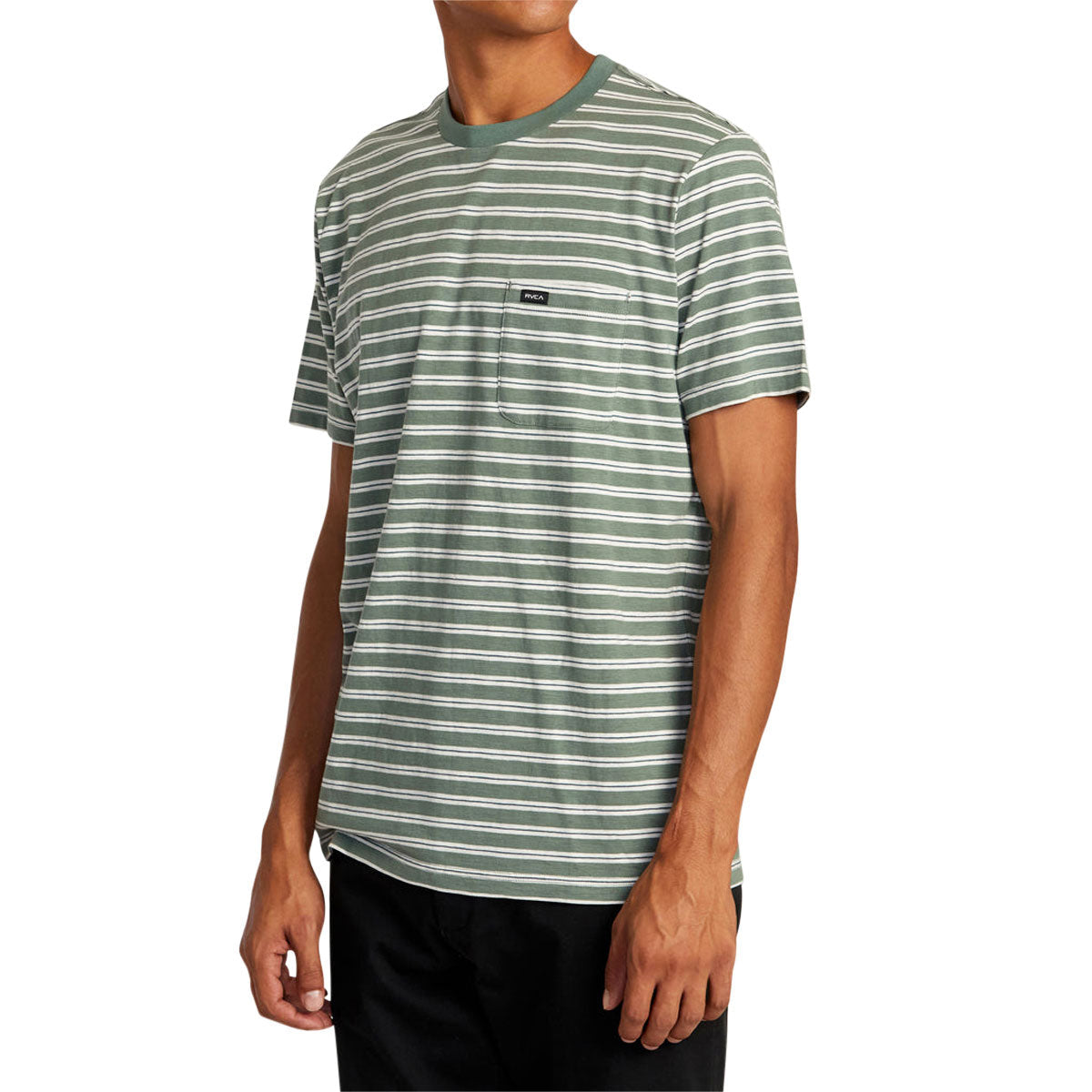 RVCA Magnolia Pocket T-Shirt - Jade Stripe image 3