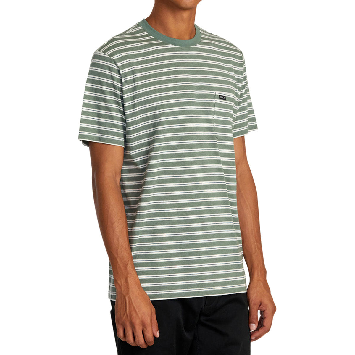 RVCA Magnolia Pocket T-Shirt - Jade Stripe image 4