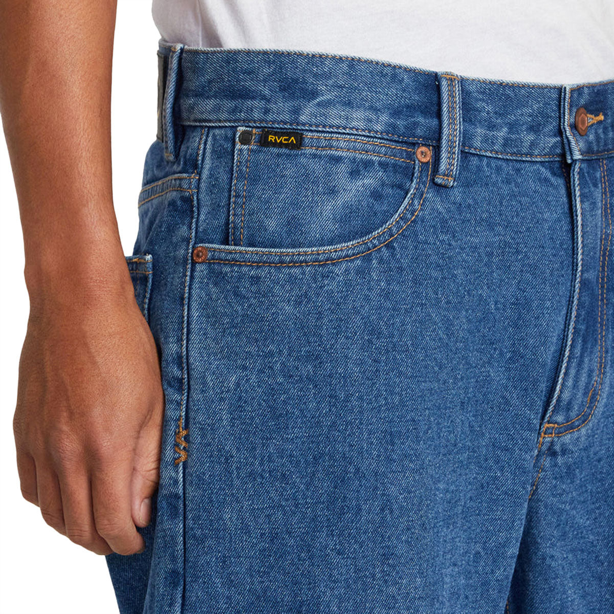 RVCA Americana Dayshift Denim Pants - Blue Collar image 3