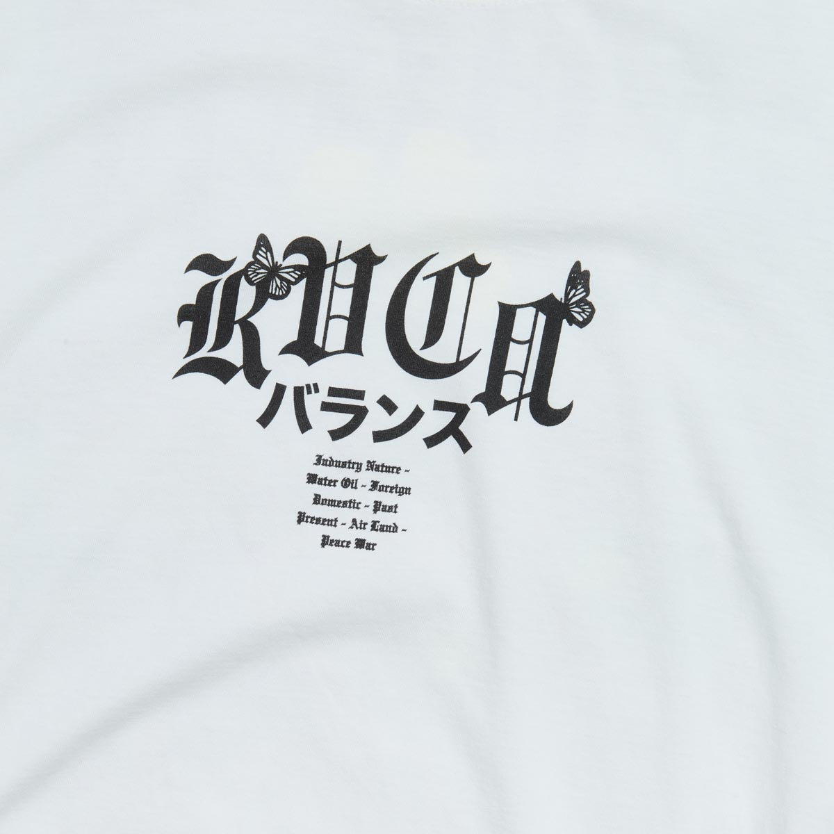 RVCA Shibuya Station Long Sleeve T-Shirt - Antique White image 4