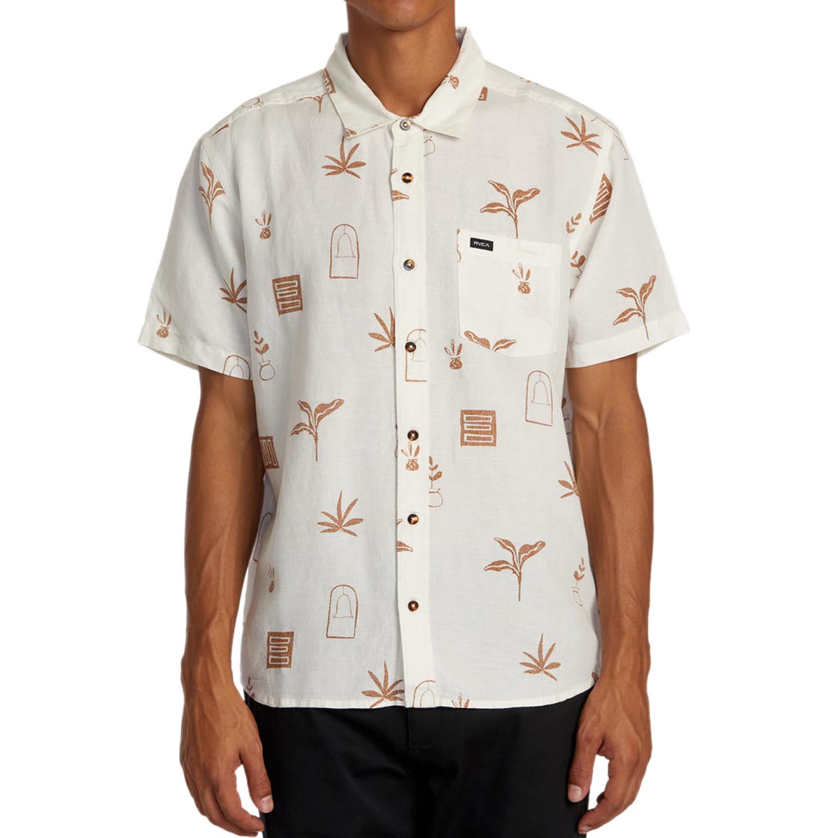 RVCA Artifacts Shirt - Ecru image 1