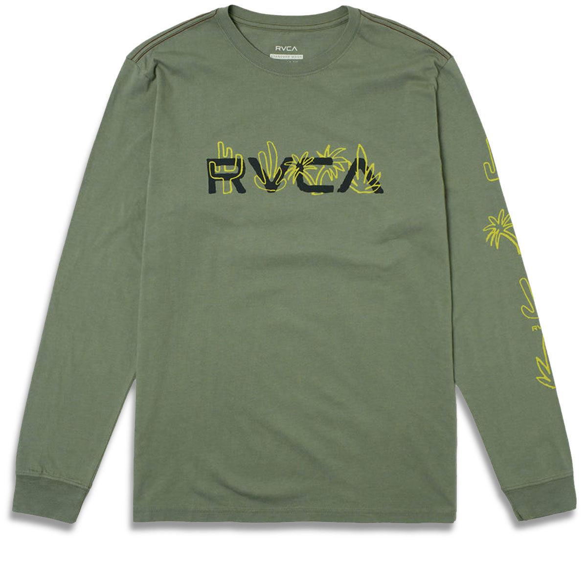 RVCA Desertscape Long Sleeve T-Shirt - Jade image 1