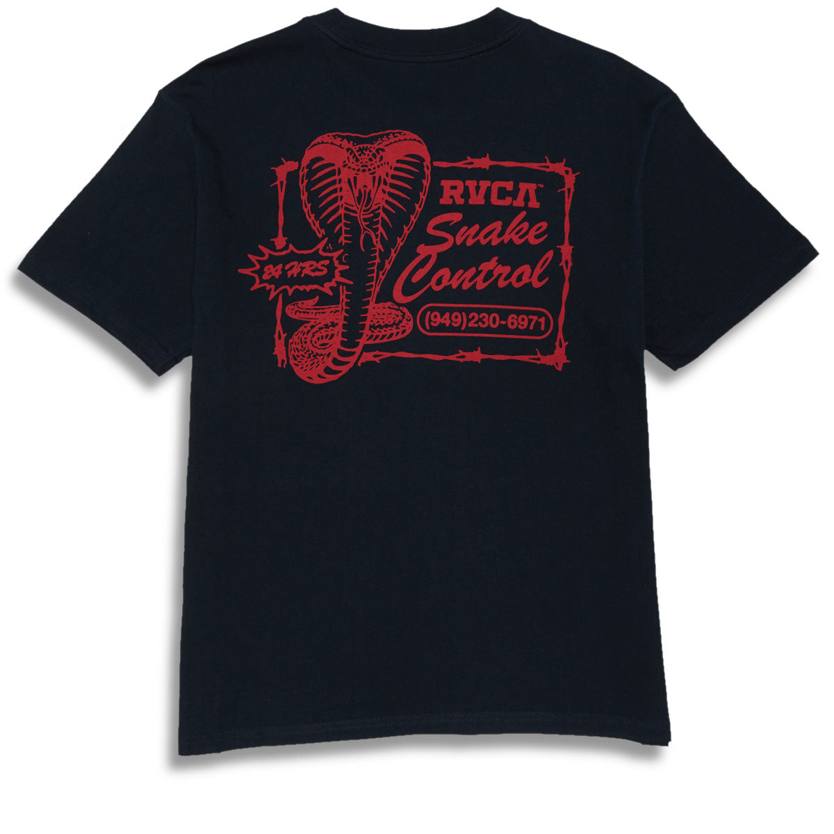 RVCA Cobra Services T-Shirt - Black image 2