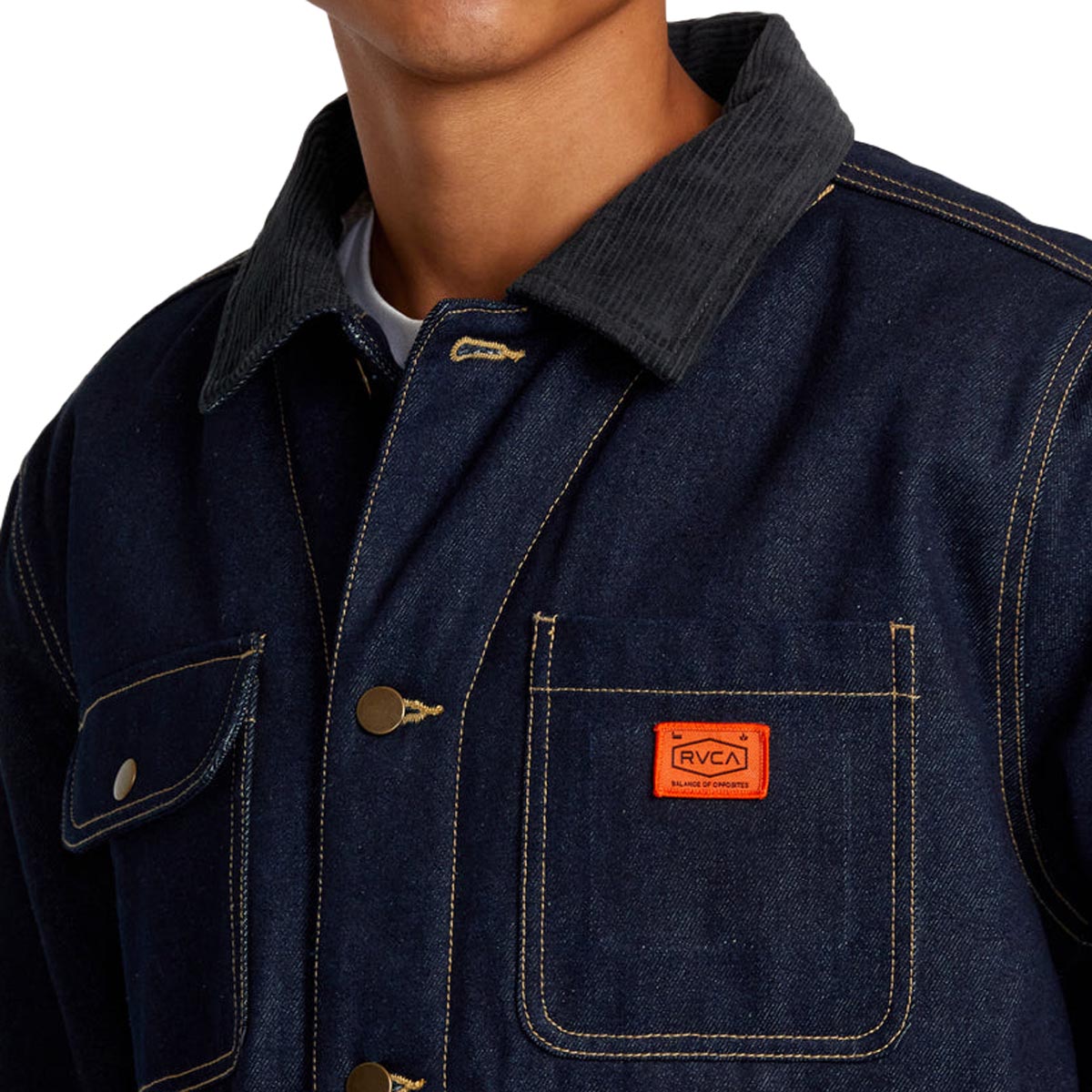 RVCA Chainmail Chore II Jacket - Blue Rinse image 5