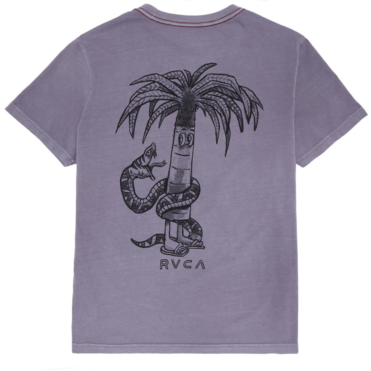 RVCA Pommier Palms T-Shirt - Gray Ridge image 2