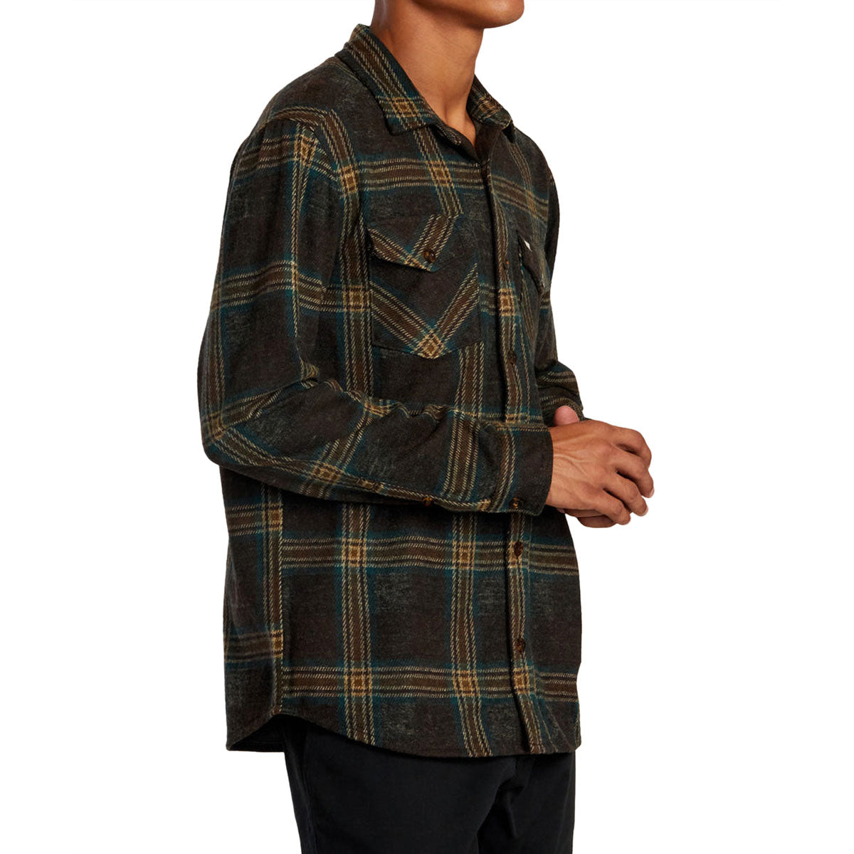 RVCA Vacancy Long Sleeve Shirt - Chocolate image 4