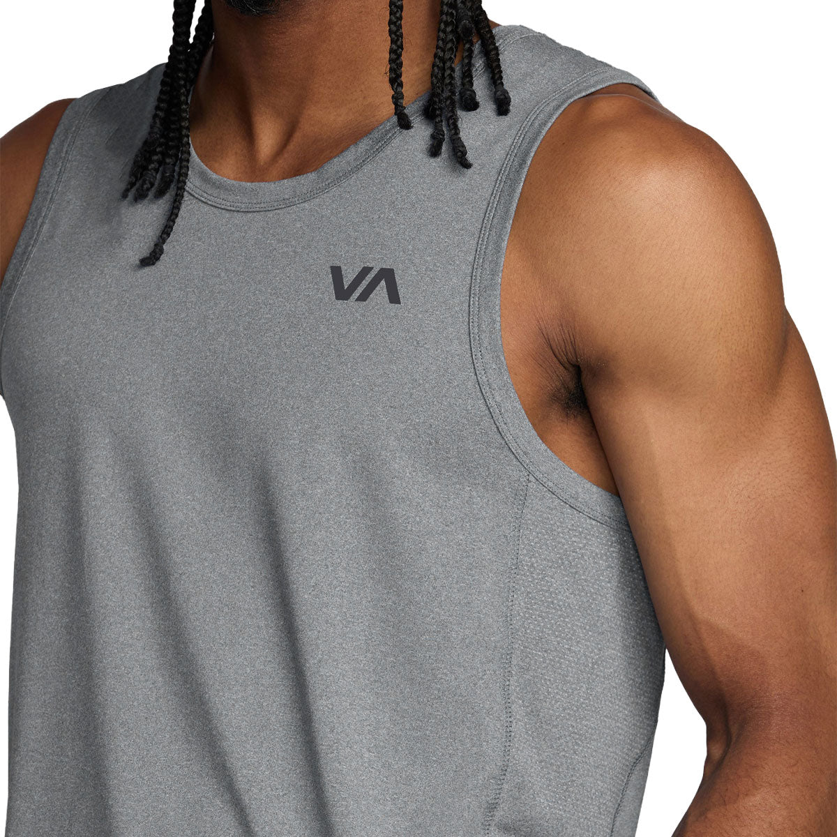RVCA Sport VentSleeveless Tank Top - Heather Grey image 5