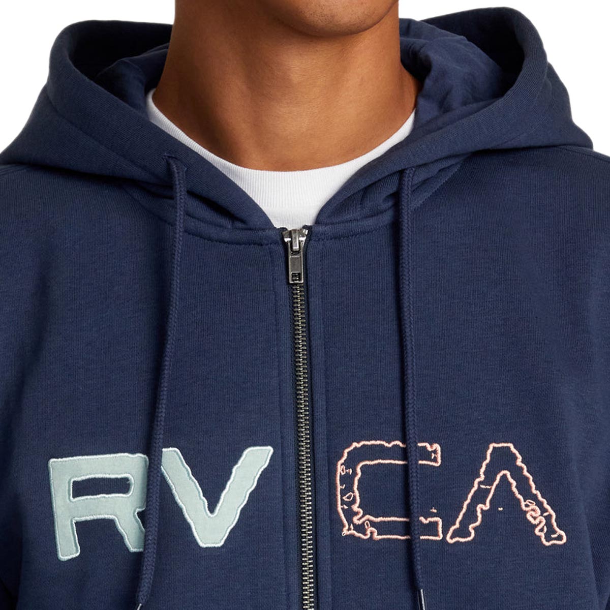 RVCA Split Path Zip Hoodie - Moody Blue image 2