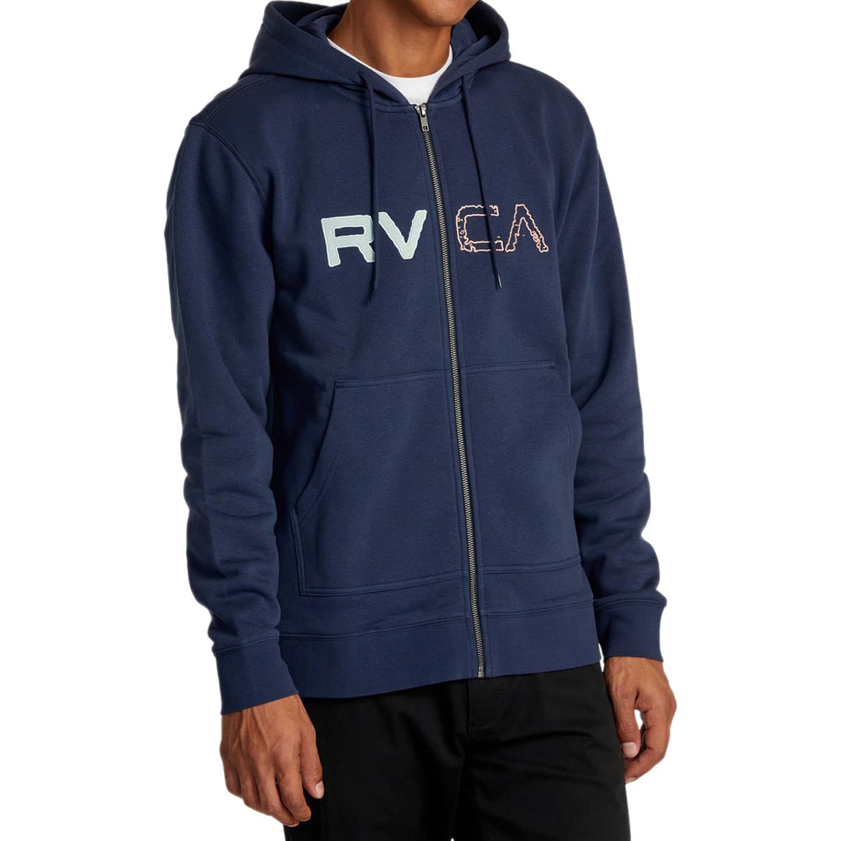 RVCA Split Path Zip Hoodie - Moody Blue image 4