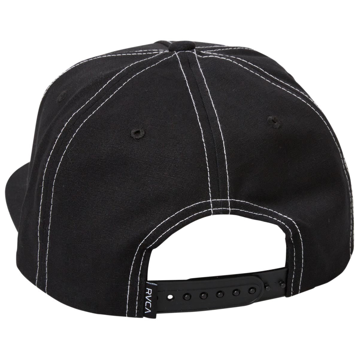 RVCA Stitch Snapback Hat - Black image 2