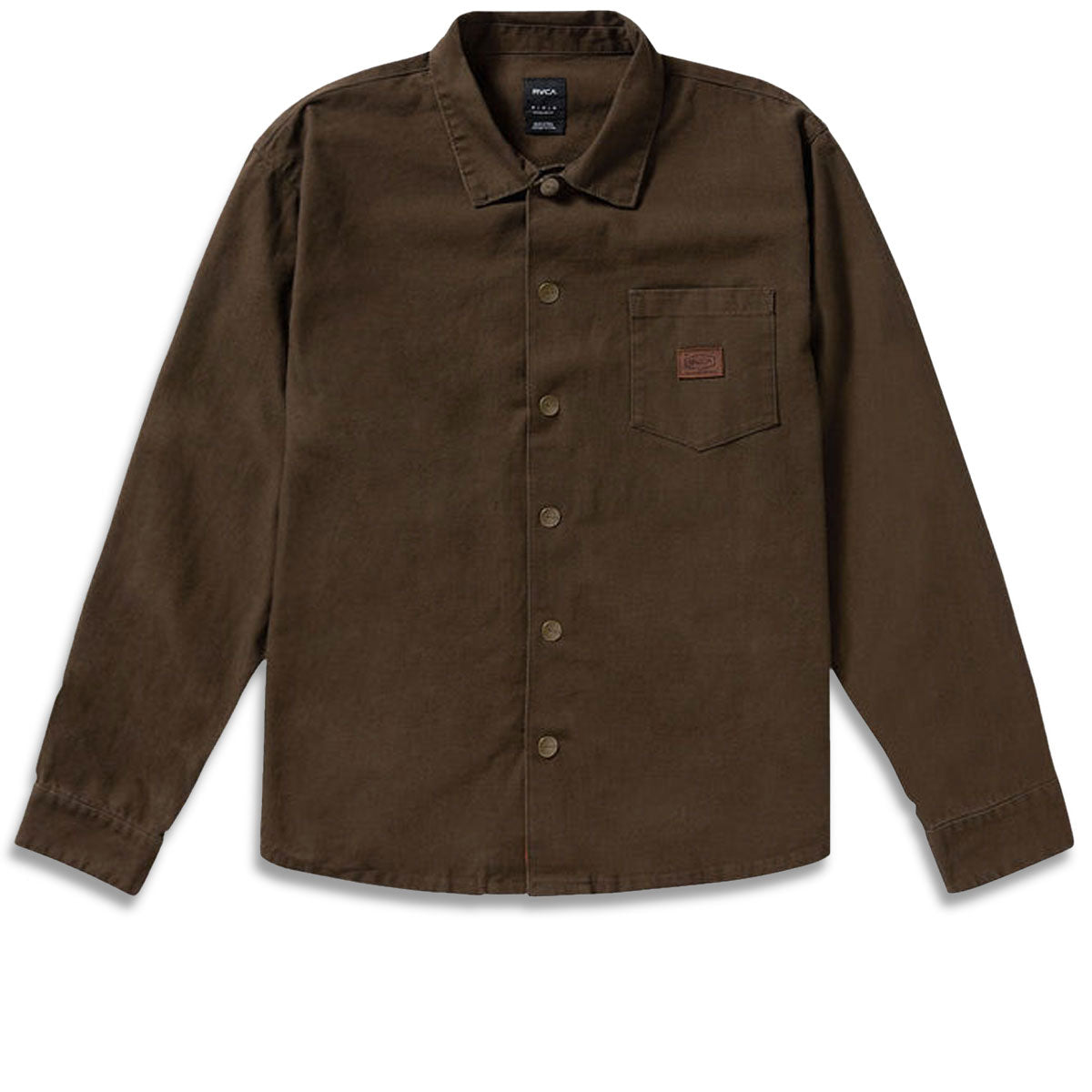 RVCA Chainmail Overshirt Jacket - Chocolate image 1