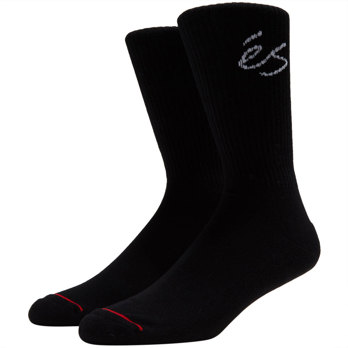 eS Script Crew Socks - Black image 1