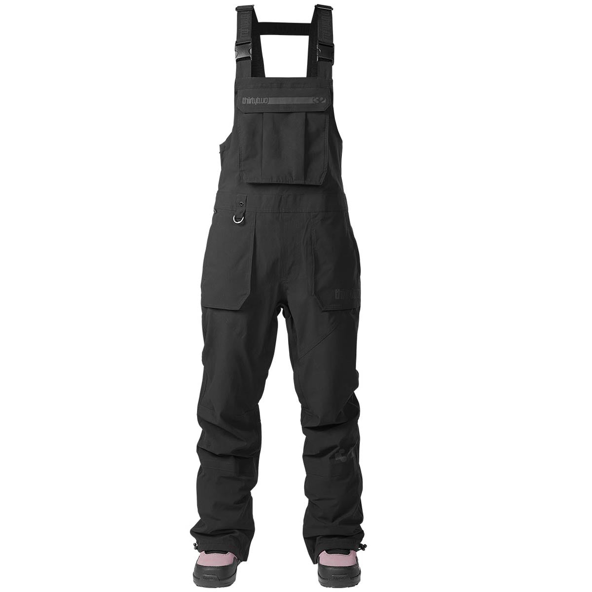 Thirty Two Womens Basement Bib 2024 Snowboard Pants - Black image 1