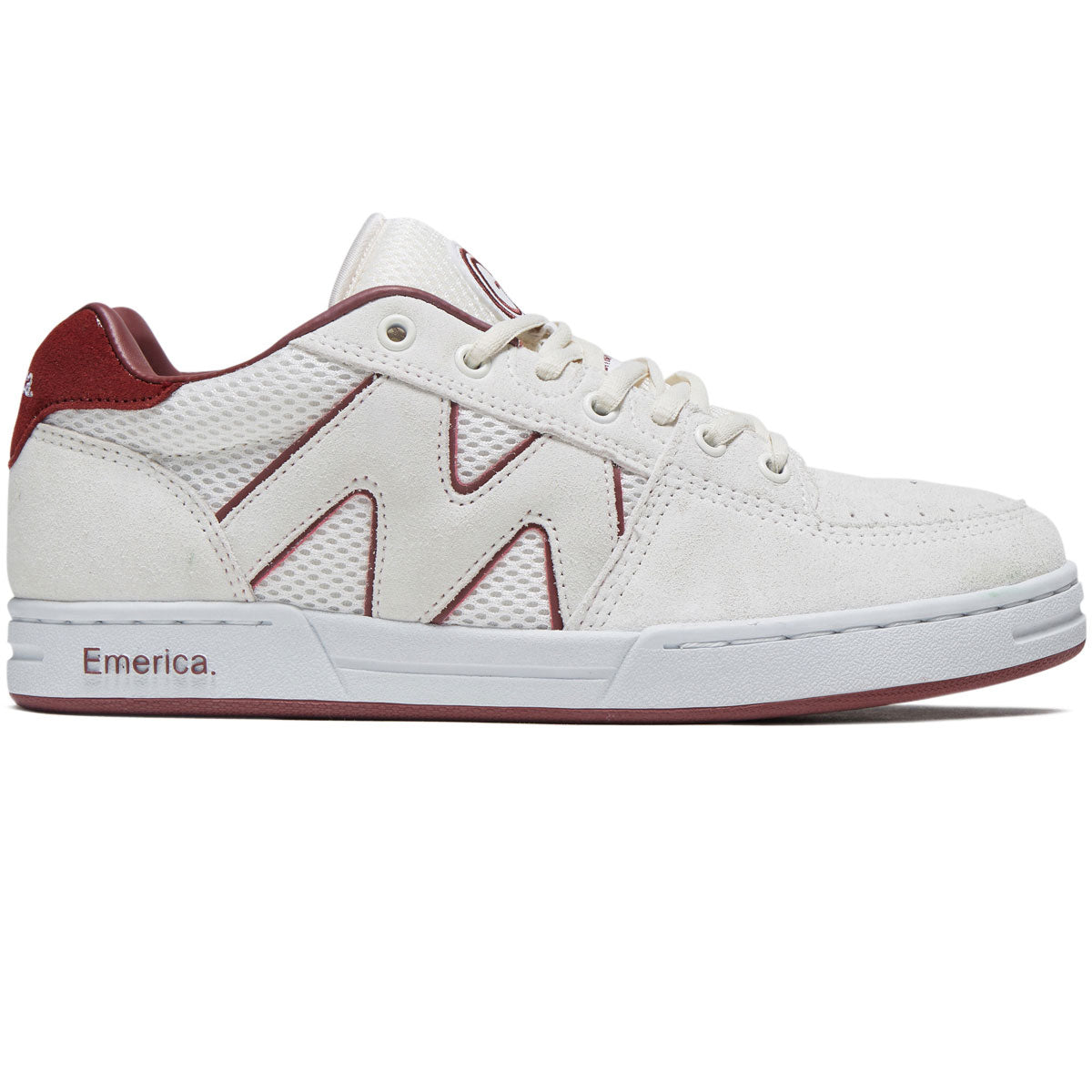 Emerica Og-1 Shoes - White/Burgundy image 1