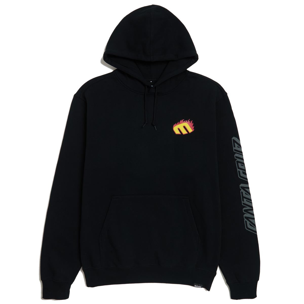 Etnies x Santa Cruz Flame Hoodie - Black image 1