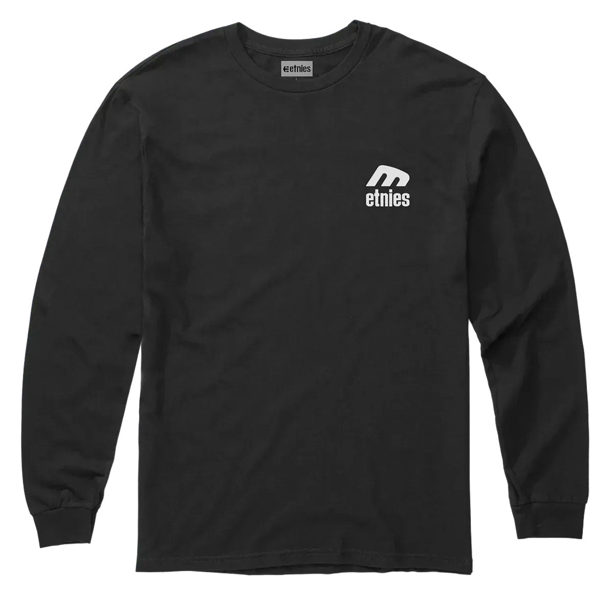 Etnies Icon Long Sleeve T-Shirt - Black/White image 1