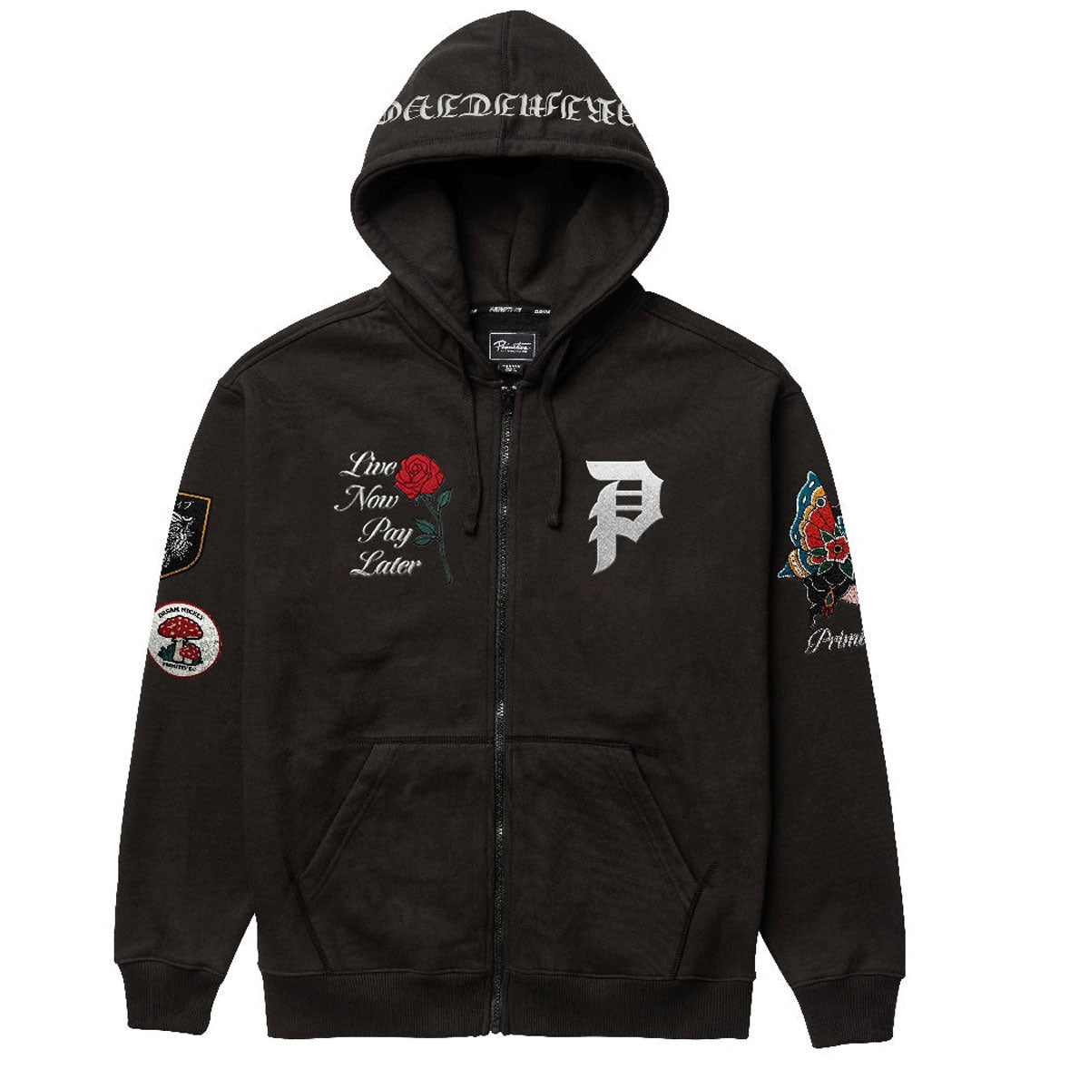 Primitive Temptation Zip Hoodie - Black image 1