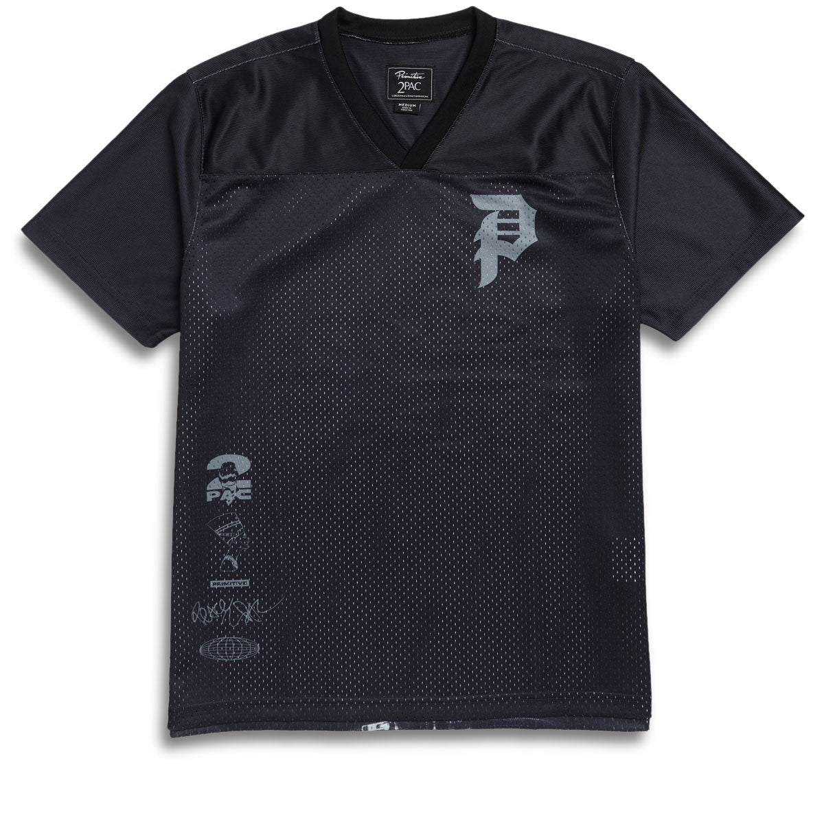 Primitive x Tupac Icon Mesh Jersey - Black image 2