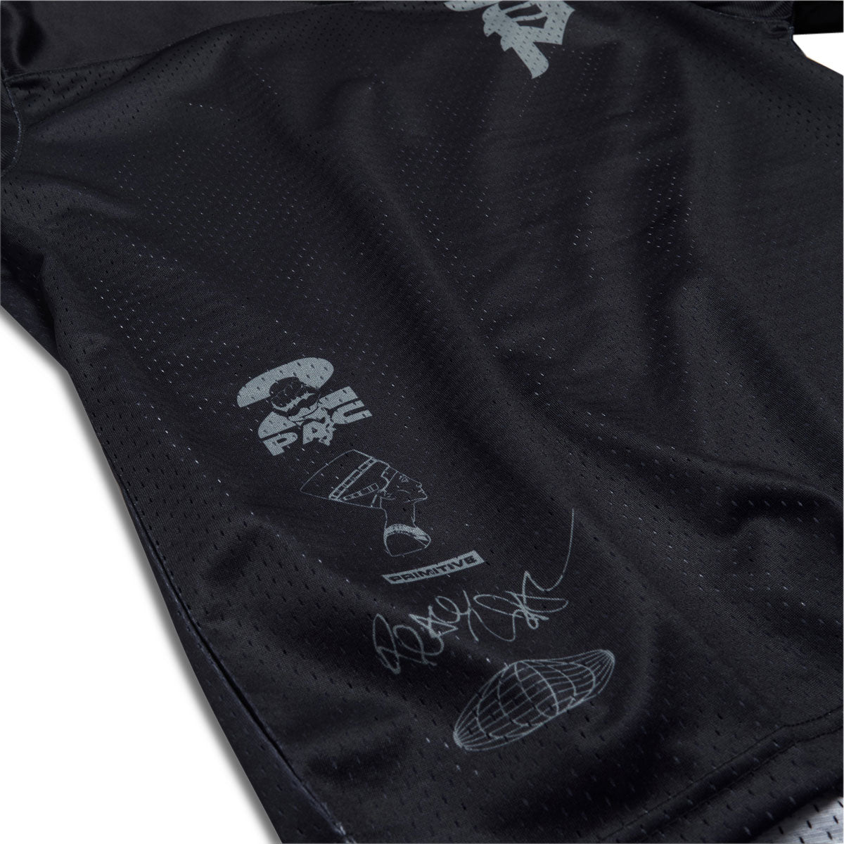 Primitive x Tupac Icon Mesh Jersey - Black image 3