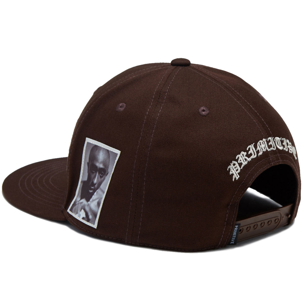 Primitive x Tupac Royalty Snapback Hat - Brown image 2