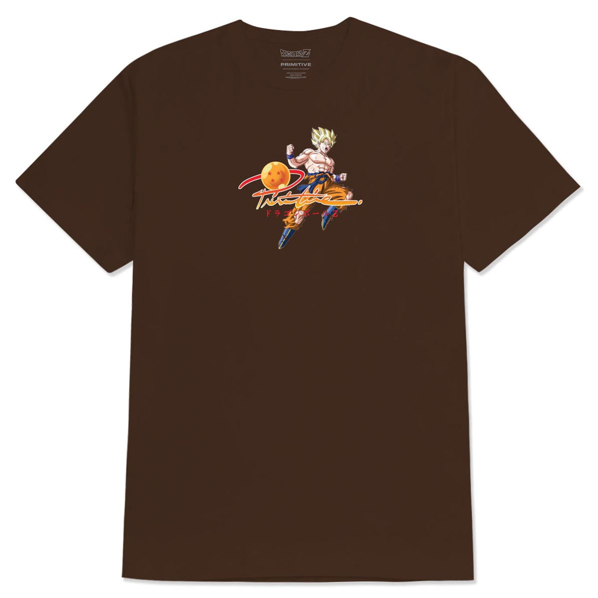 Primitive x Dragon Ball Z Comeback T-Shirt - Brown image 1