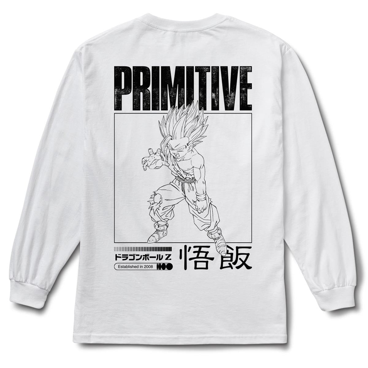 Primitive x Dragon Ball Z Vengeance Long Sleeve T-Shirt - White image 1