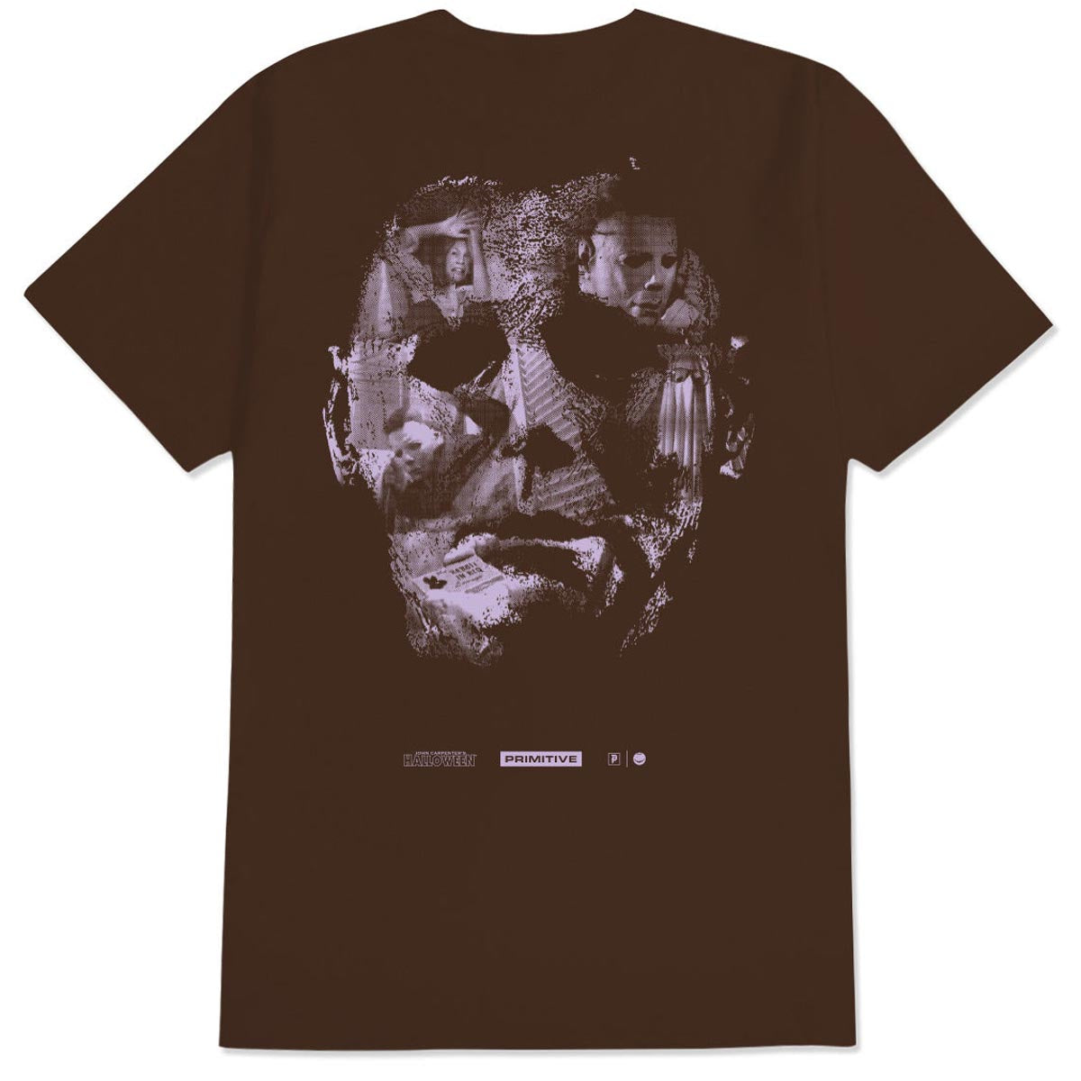 Primitive x Halloween Scenes T-Shirt - Brown image 1