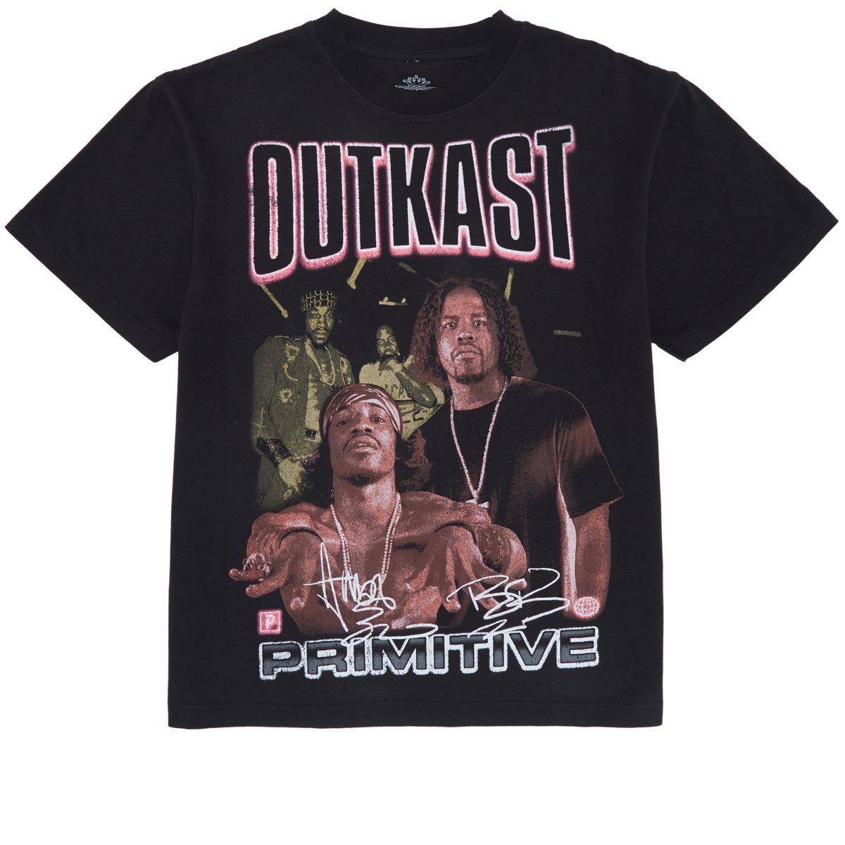 Primitive x Outkast Headline Heavyweight T-Shirt - Black image 1