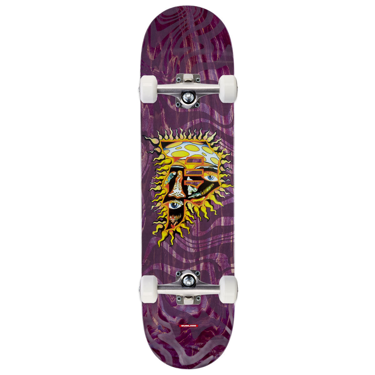 Primitive Dirty P Sun Team Skateboard Complete - Purple - 8.00