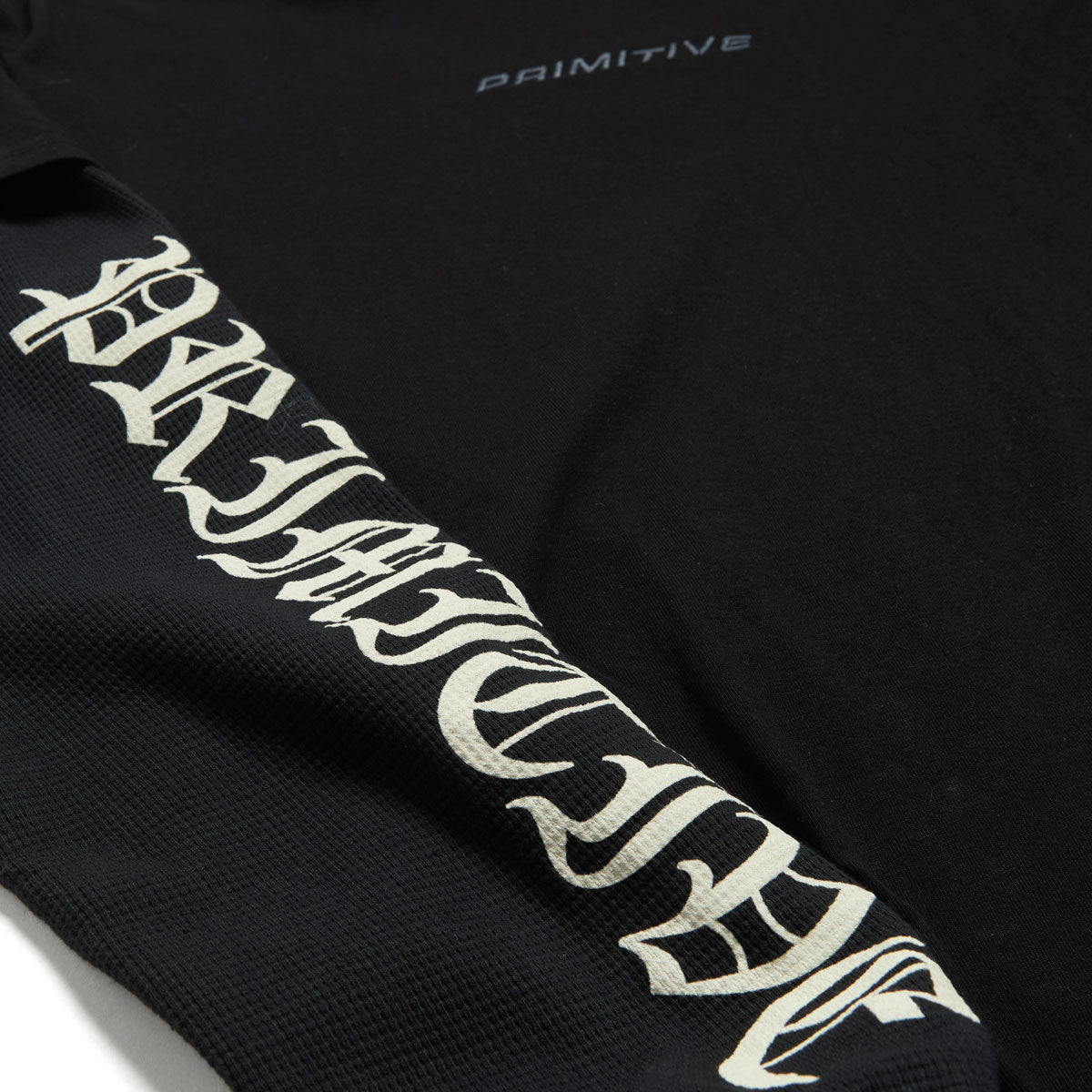 Primitive Euro Slant Two-Fer Long Sleeve Thermal Shirt - Black image 3