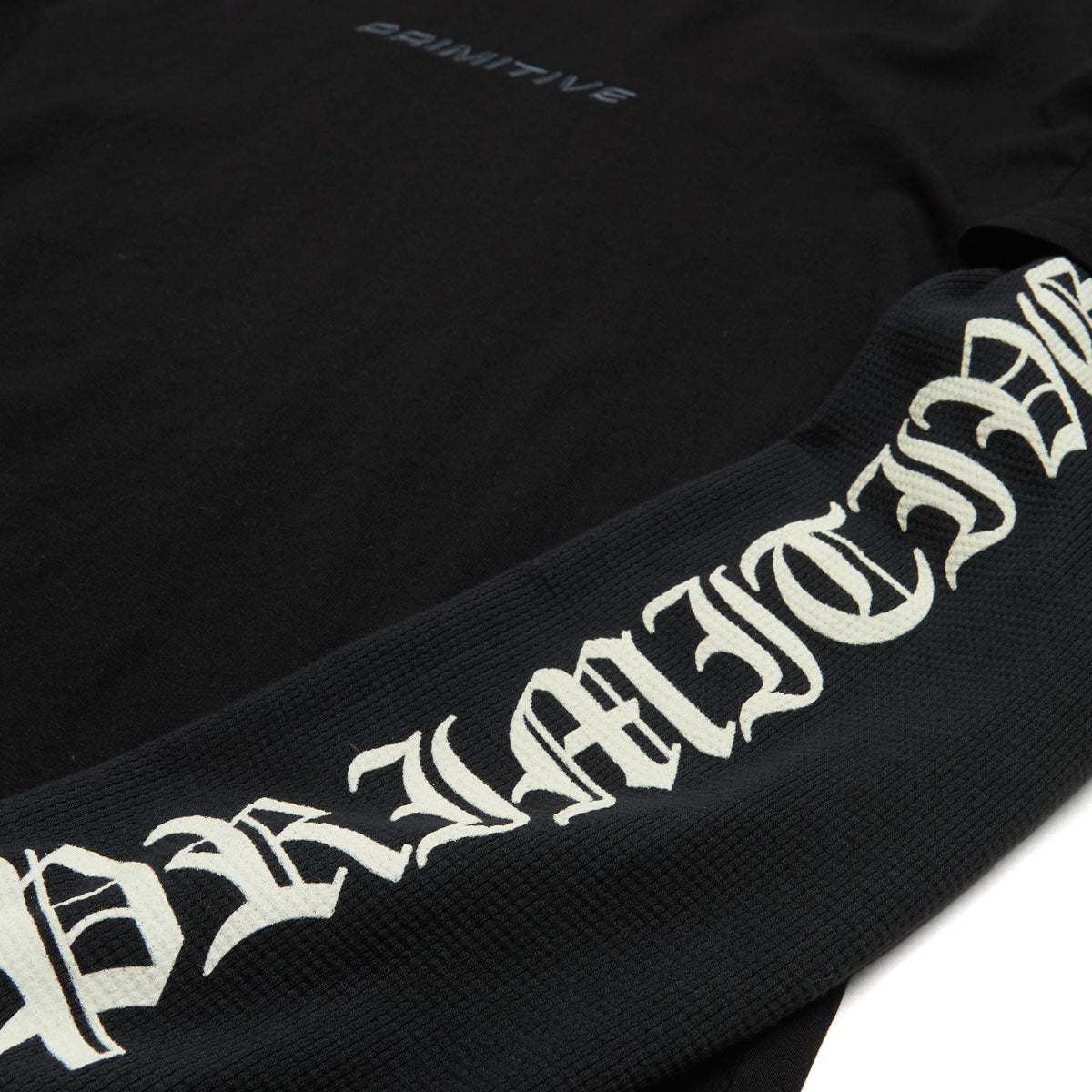 Primitive Euro Slant Two-Fer Long Sleeve Thermal Shirt - Black image 4