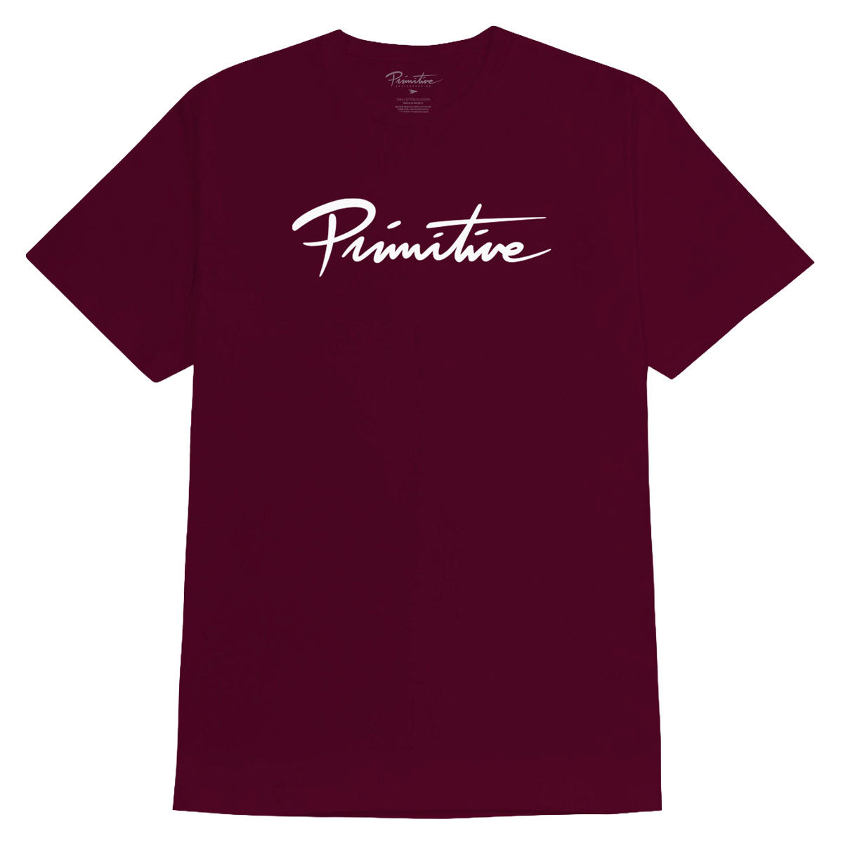 Primitive Nuevo Script T-Shirt - Burgundy II image 1