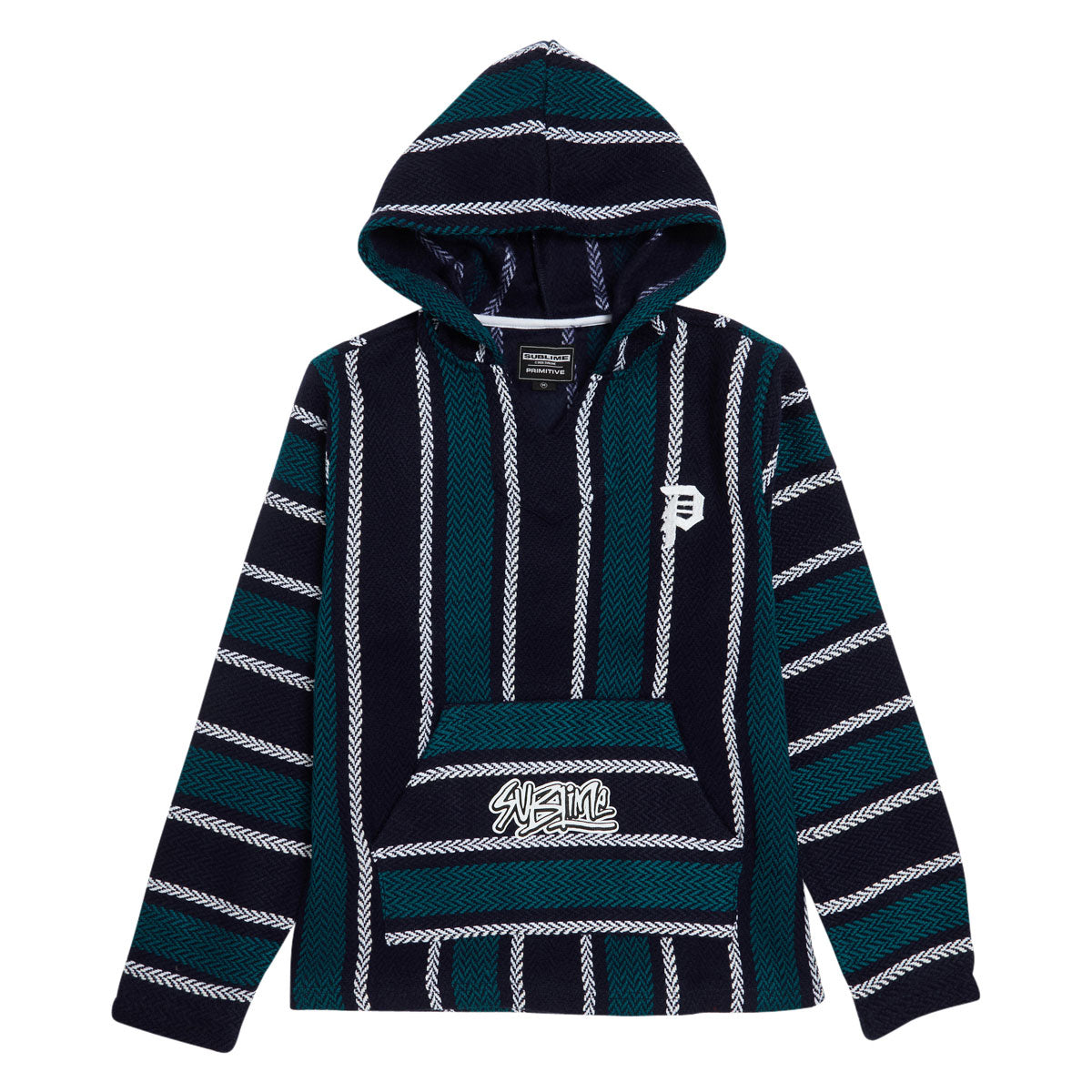 Primitive x Sublime Vibrations Baja Poncho - Blue image 1
