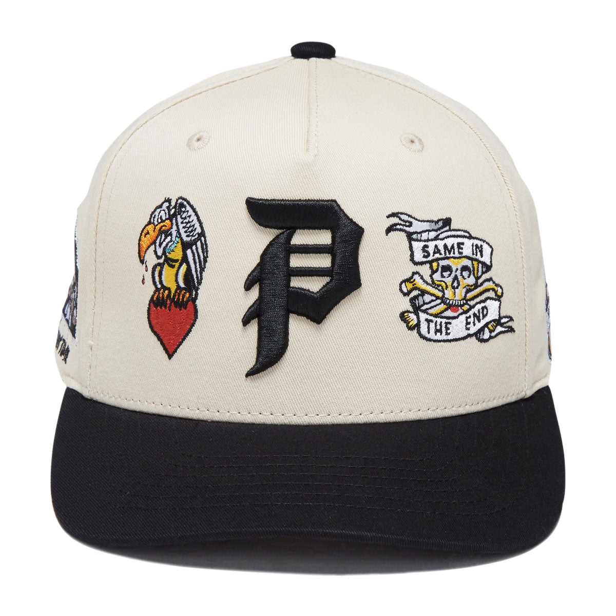 Primitive x Sublime Freedom A-Frame Snapback Hat - Cream image 5
