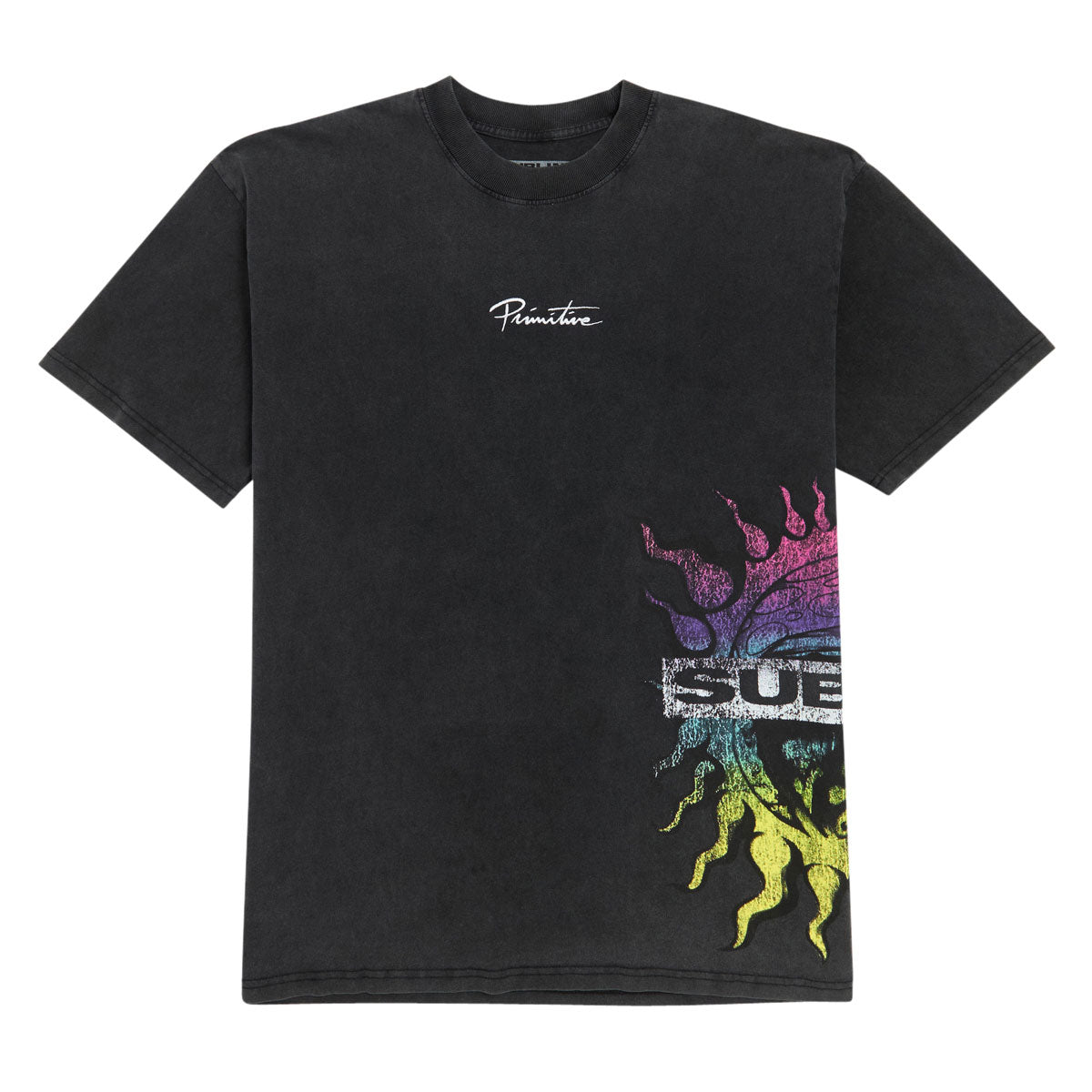 Primitive x Sublime Solstice T-Shirt - Washed Black image 1
