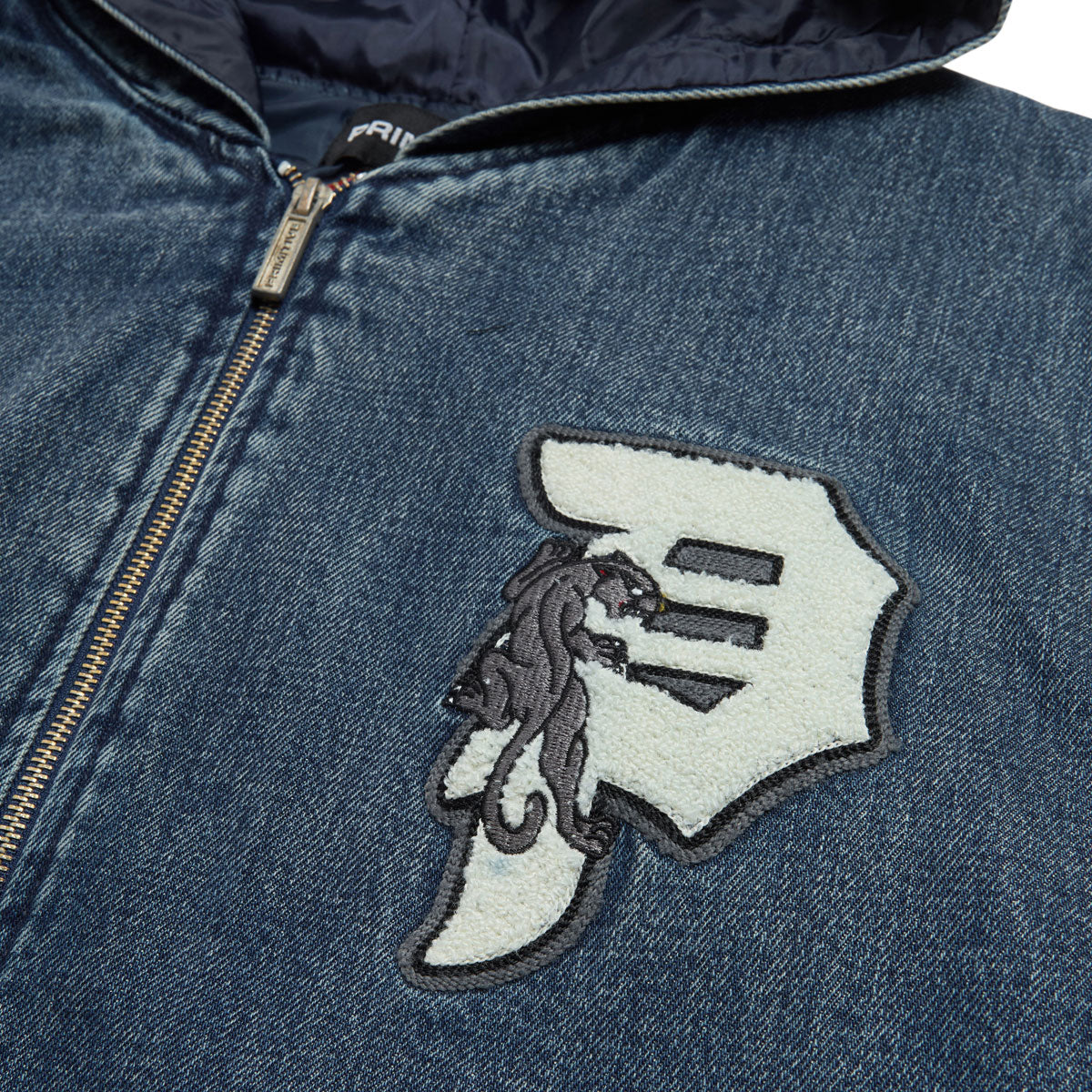 Primitive Outsider Denim Zip Hoodie - Indigo image 4