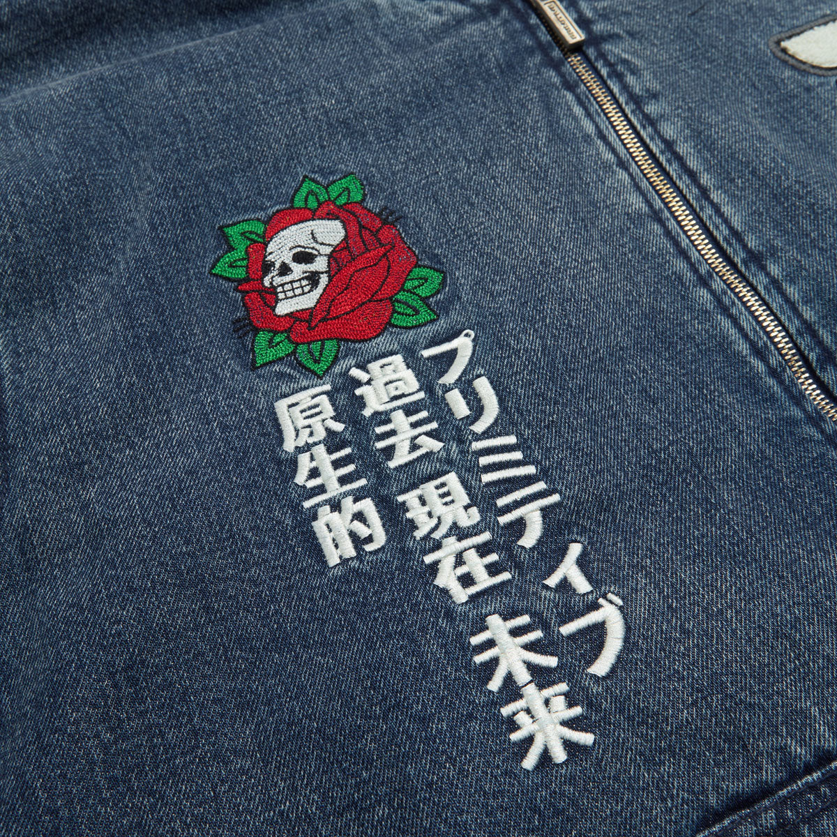 Primitive Outsider Denim Zip Hoodie - Indigo image 5
