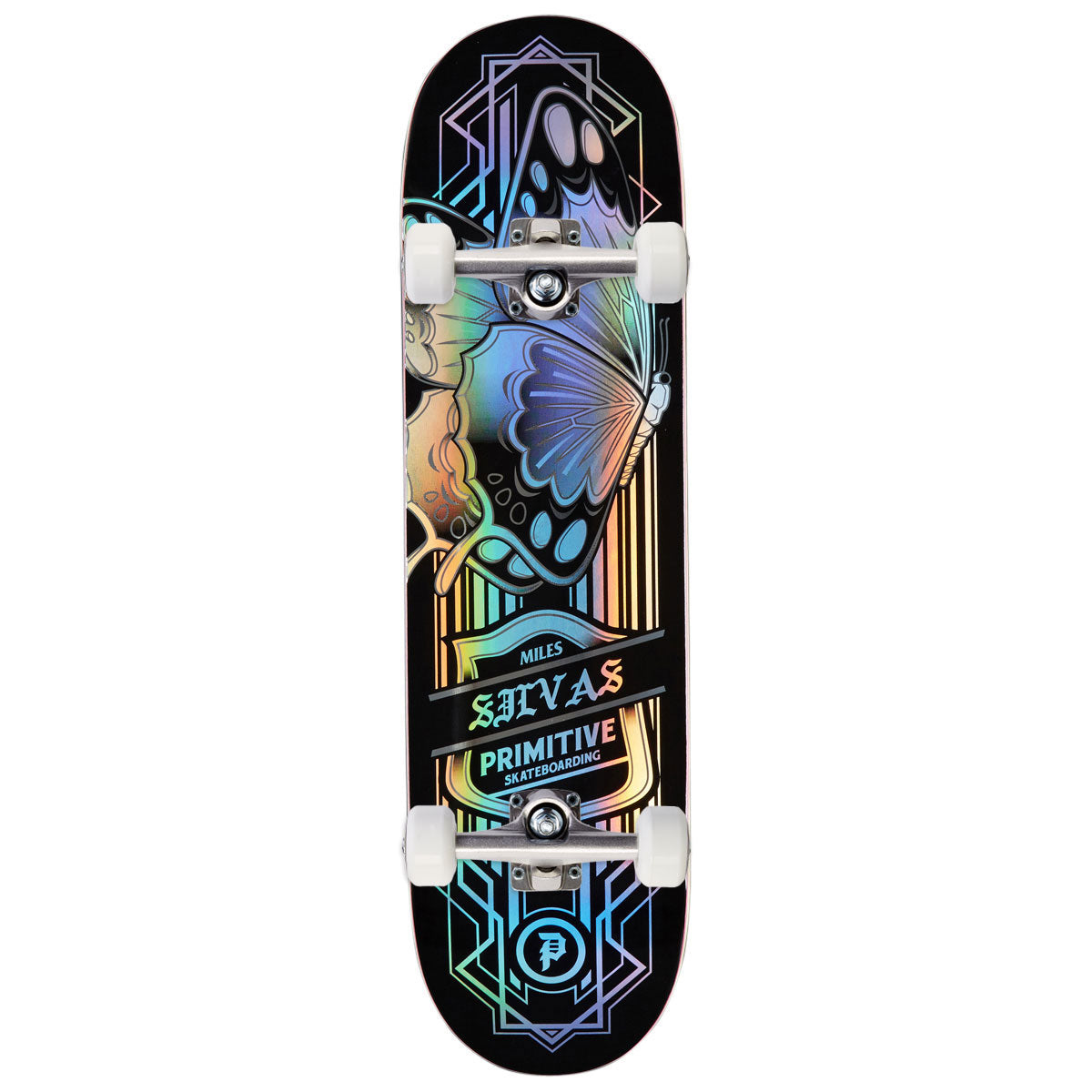 Primitive Silvas Butterfly Spectra Skateboard Complete - Black - 8.50
