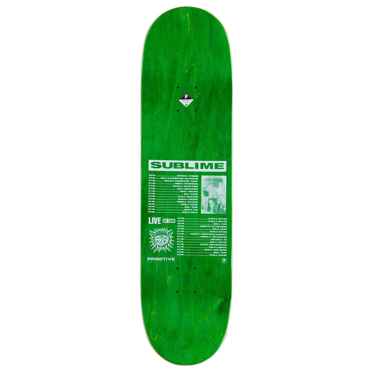 Primitive x Sublime Rise Skateboard Deck - Multi - 8.50